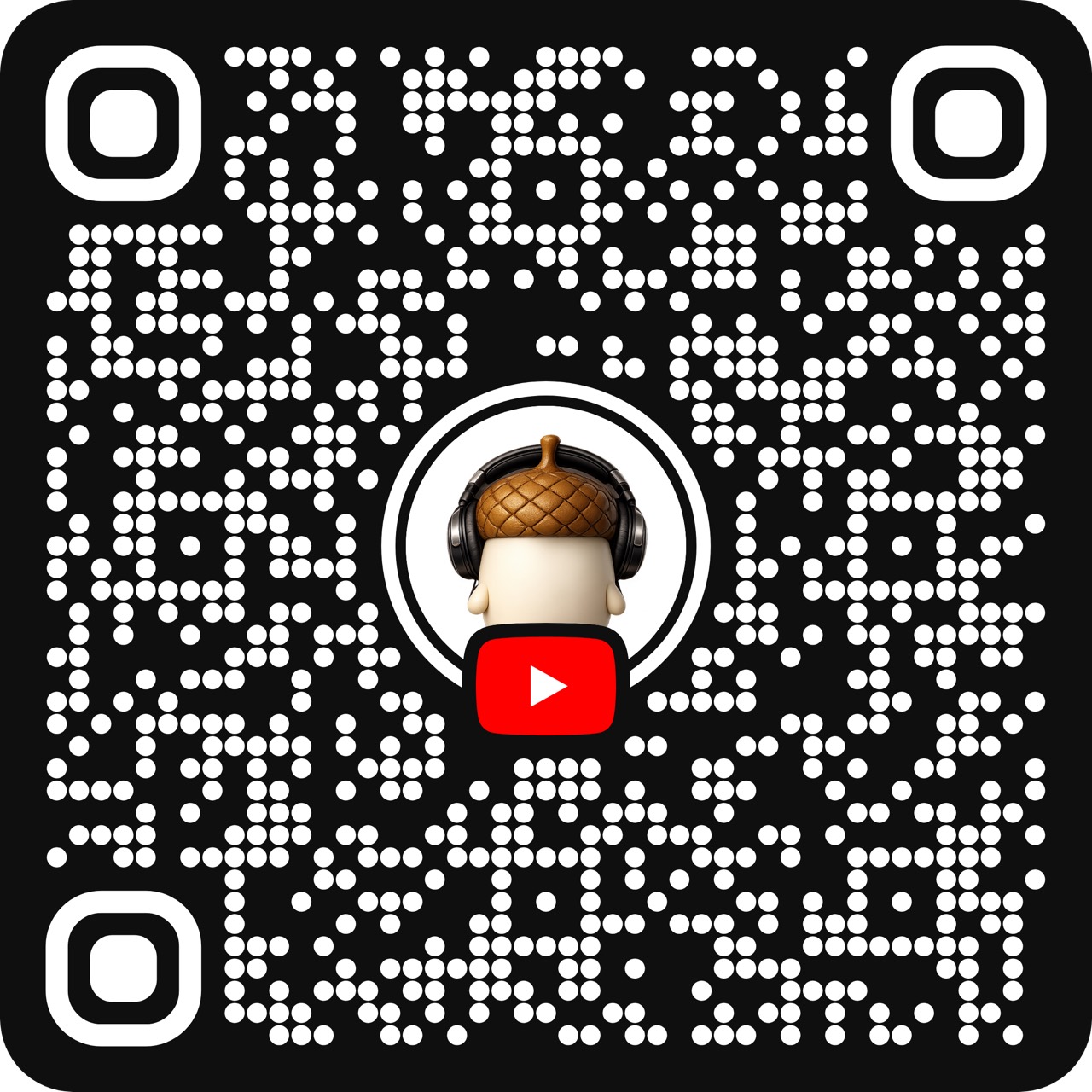 QR code for the Eggcorn World YouTube channel